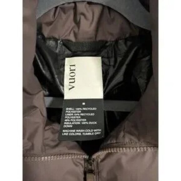 Vuori Hillside Down puffer Jacket brown Sz M - Picture 8 of 11